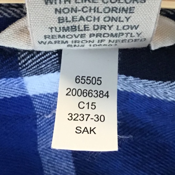 Duluth Trading Co Shirt Women's Free Swingin' Flannel Small Like New Blue - Picture 7 of 10